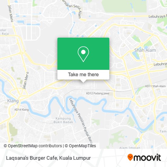 Laqsana's Burger Cafe map