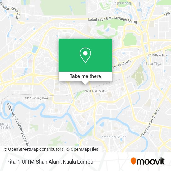 Pitar1 UITM Shah Alam map