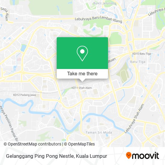 Gelanggang Ping Pong Nestle map