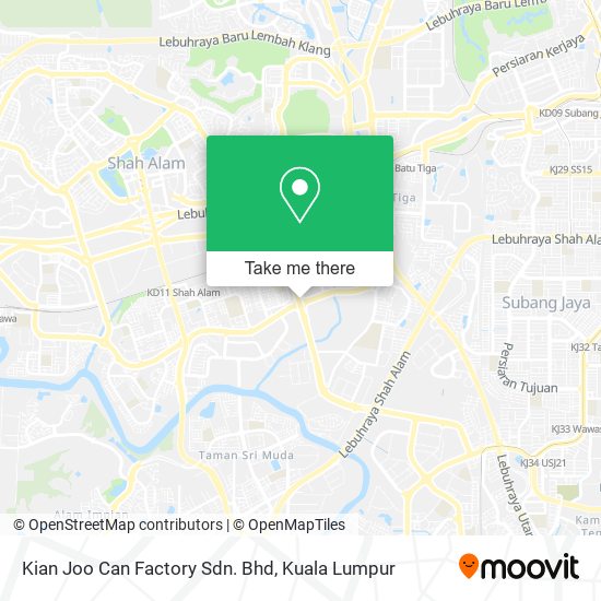 Kian Joo Can Factory Sdn. Bhd map