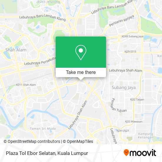 Plaza Tol Ebor Selatan map