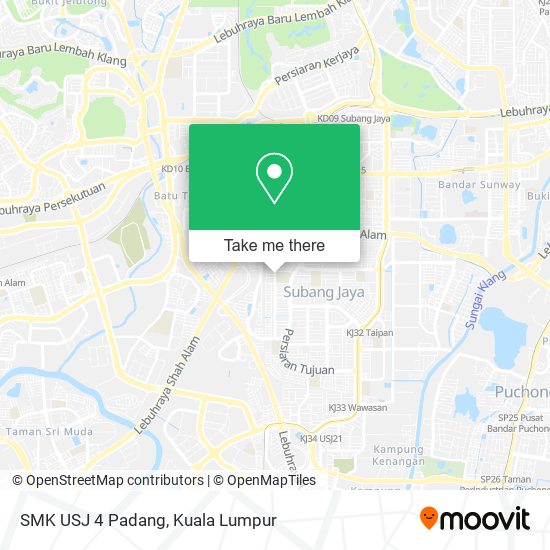 SMK USJ 4 Padang map