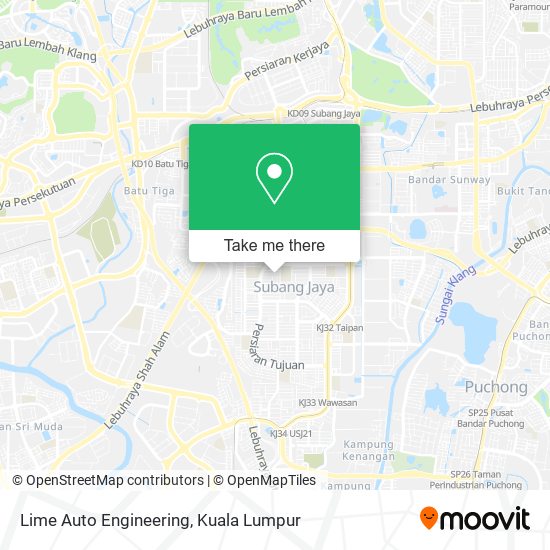 Lime Auto Engineering map