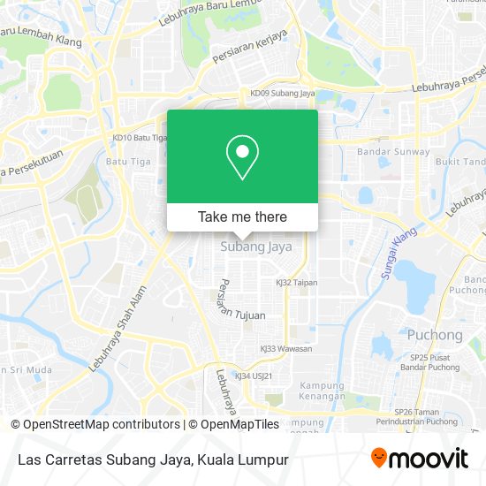 Las Carretas Subang Jaya map