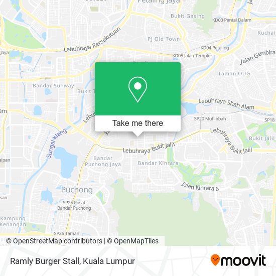 Ramly Burger Stall map