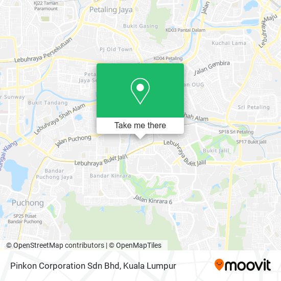 Pinkon Corporation Sdn Bhd map