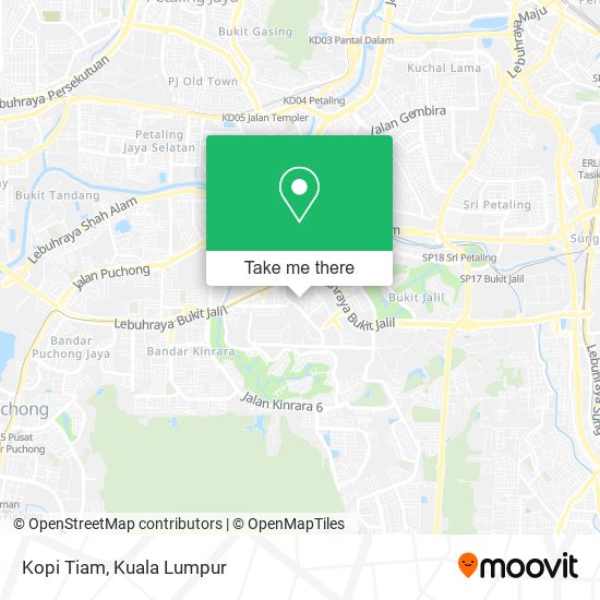 Kopi Tiam map