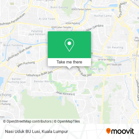 Nasi Uduk BU Lusi map