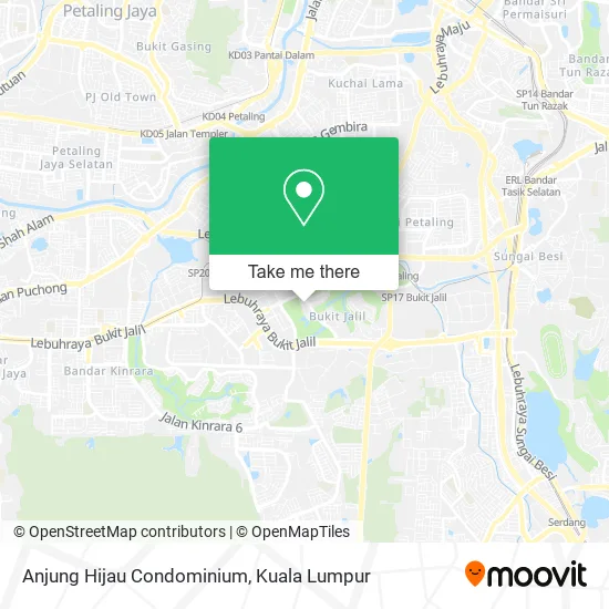 Anjung Hijau Condominium map