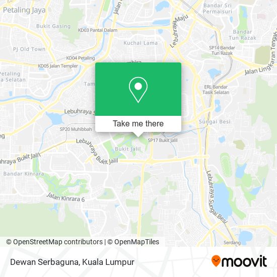 Dewan Serbaguna map