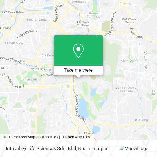 Infovalley Life Sciences Sdn. Bhd map