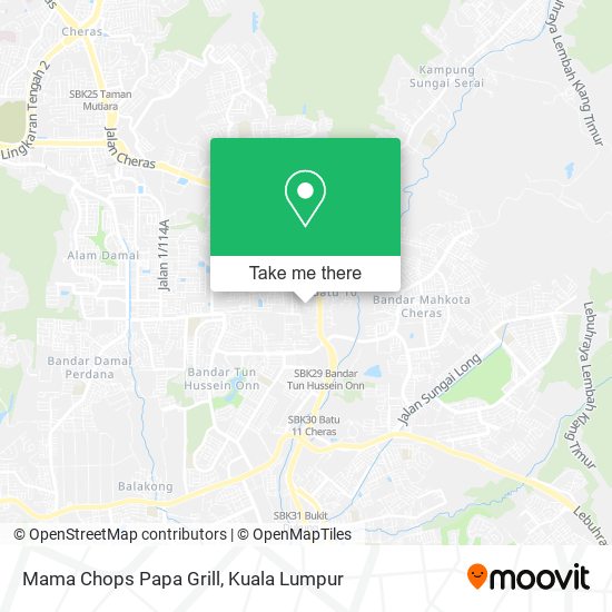 Mama Chops Papa Grill map