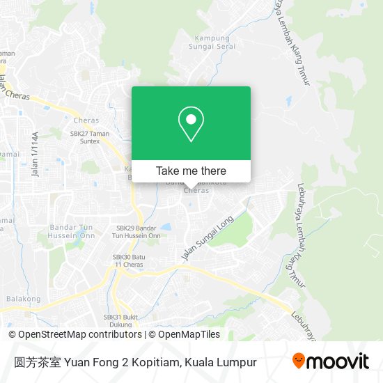 圆芳茶室 Yuan Fong 2 Kopitiam map