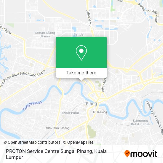 Peta PROTON Service Centre Sungai Pinang
