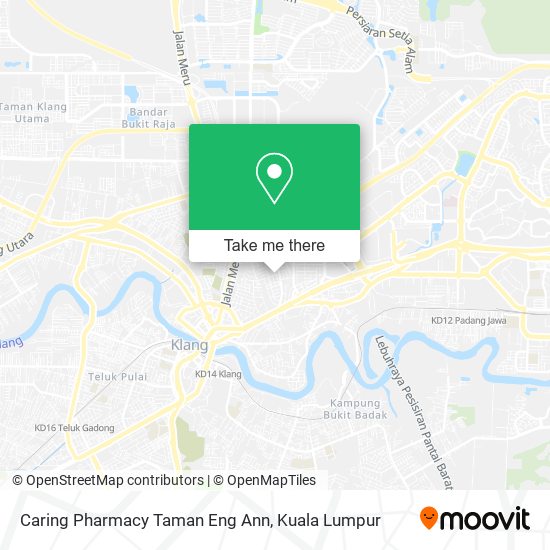 Peta Caring Pharmacy Taman Eng Ann
