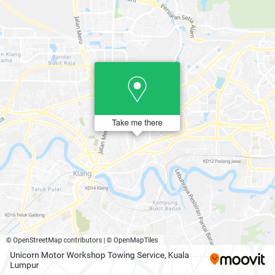 Unicorn Motor Workshop Towing Service map