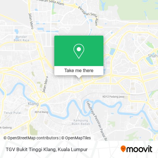 TGV Bukit Tinggi Klang map