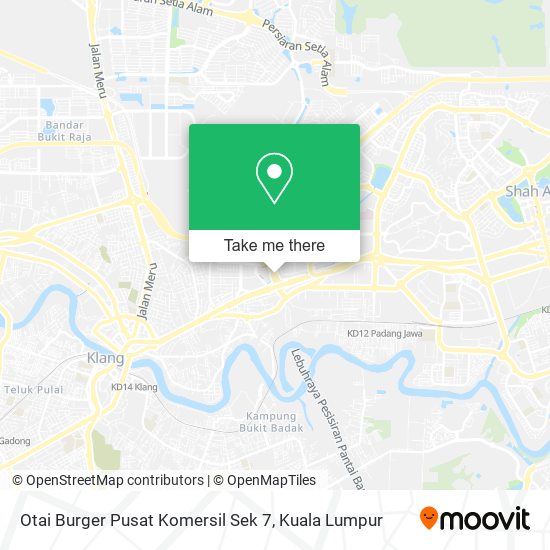 Otai Burger Pusat Komersil Sek 7 map