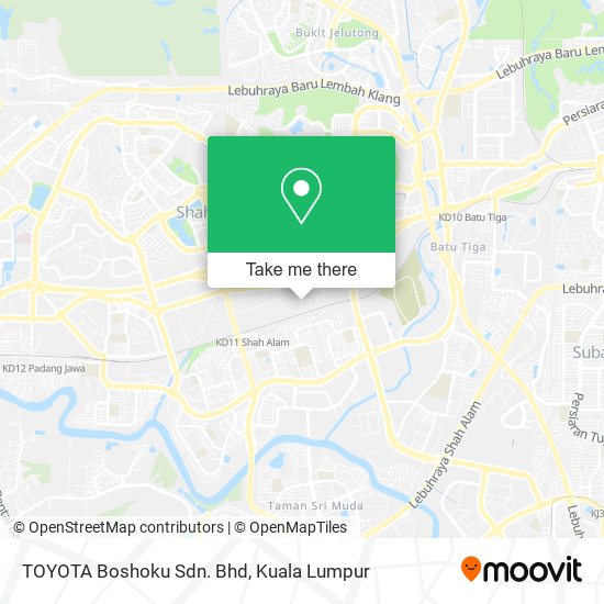 TOYOTA Boshoku Sdn. Bhd map