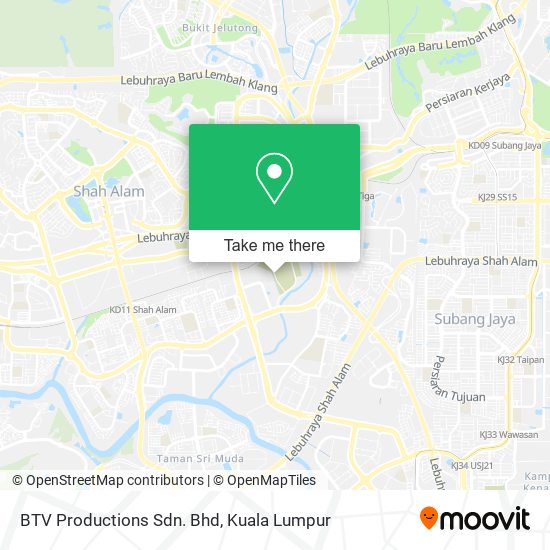 BTV Productions Sdn. Bhd map