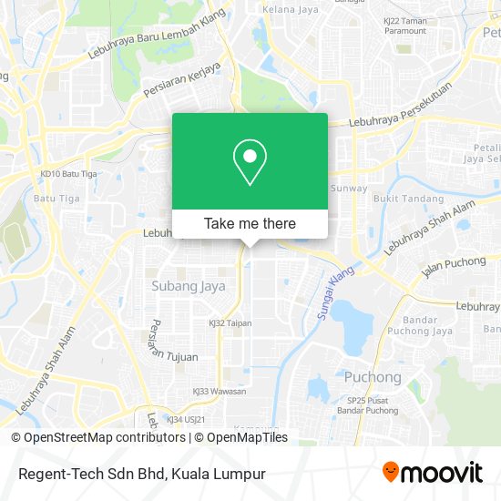 Peta Regent-Tech Sdn Bhd