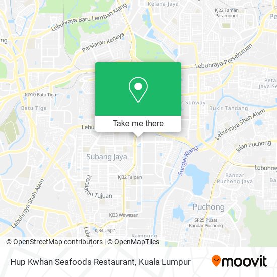 Hup Kwhan Seafoods Restaurant map
