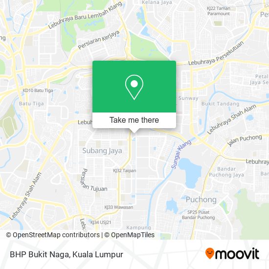 BHP Bukit Naga map