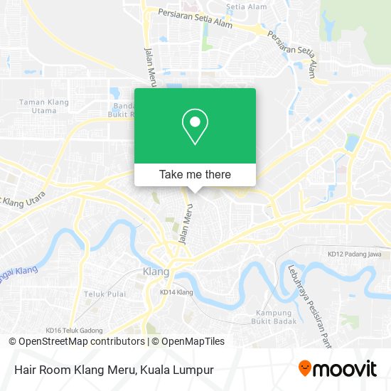 Hair Room Klang Meru map