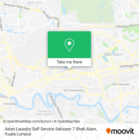 Adan Laundry Self Service Seksyen 7 Shah Alam map