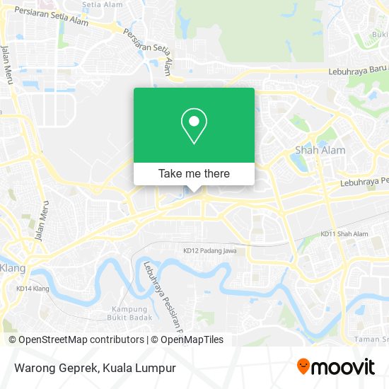 Warong Geprek map