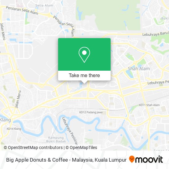 Big Apple Donuts & Coffee - Malaysia map