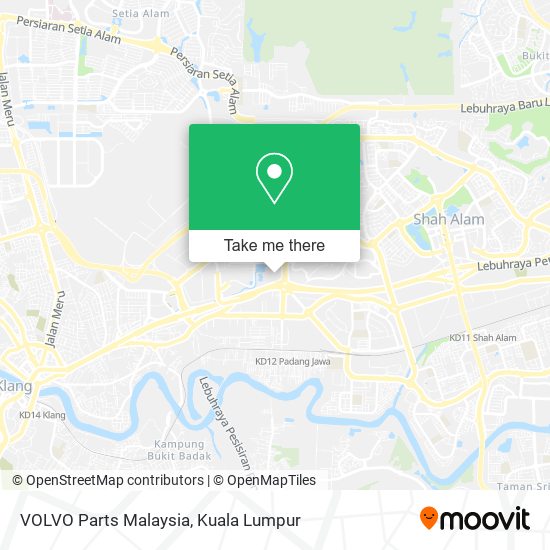 Peta VOLVO Parts Malaysia