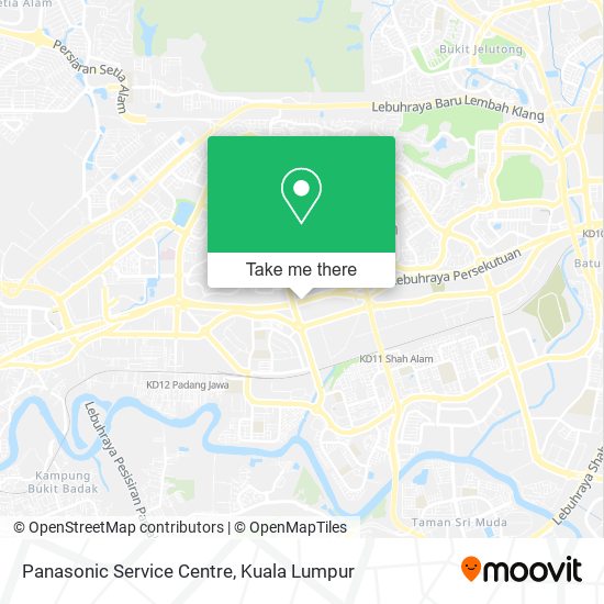 Panasonic Service Centre map