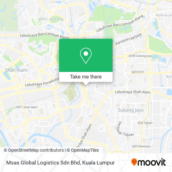 Msas Global Logistics Sdn Bhd map