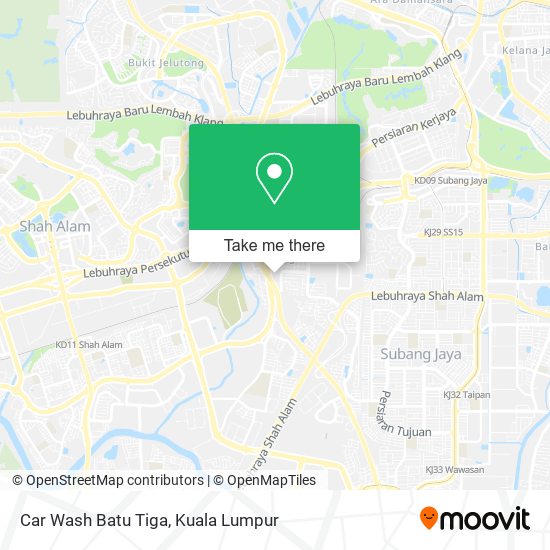 Car Wash Batu Tiga map