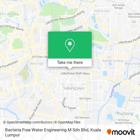 Bacteria Free Water Engineering M Sdn Bhd map