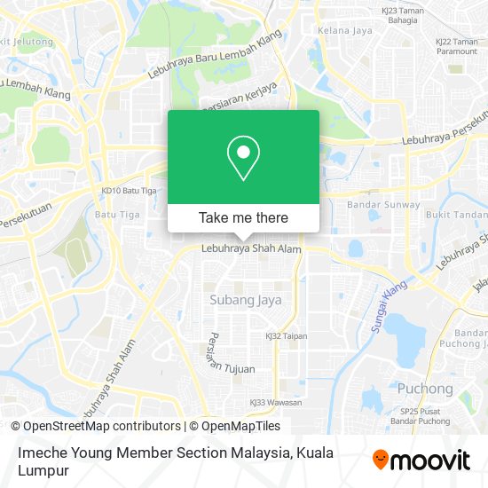 Imeche Young Member Section Malaysia map