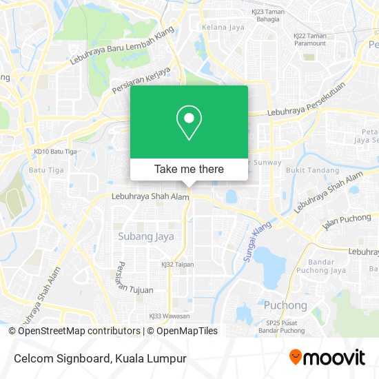 Celcom Signboard map