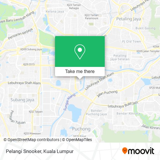 Pelangi Snooker map