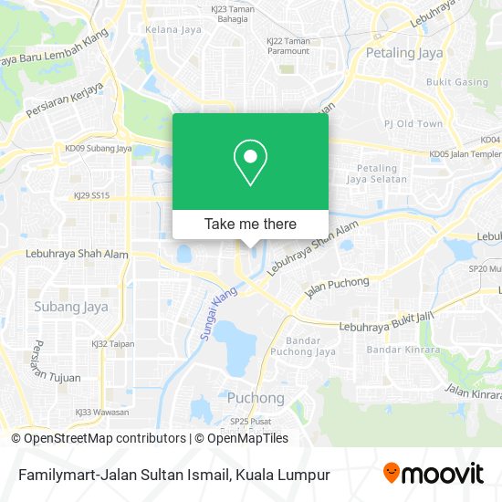 Peta Familymart-Jalan Sultan Ismail
