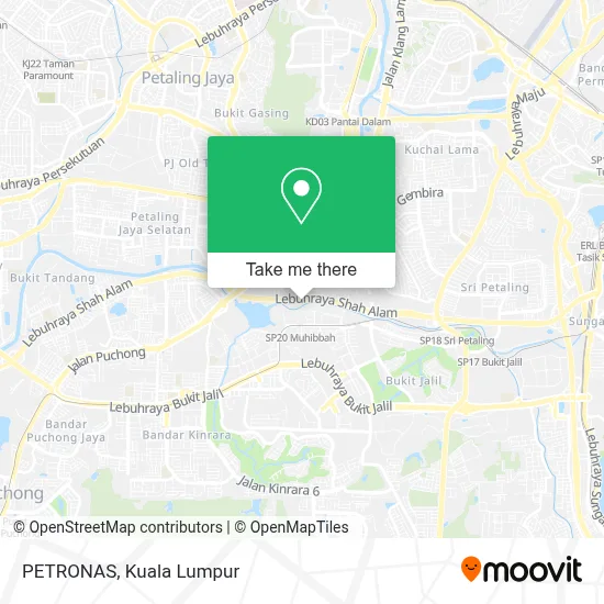 PETRONAS map