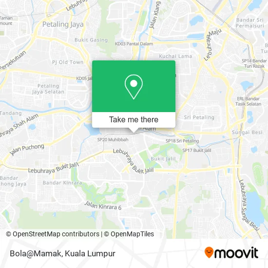 Bola@Mamak map