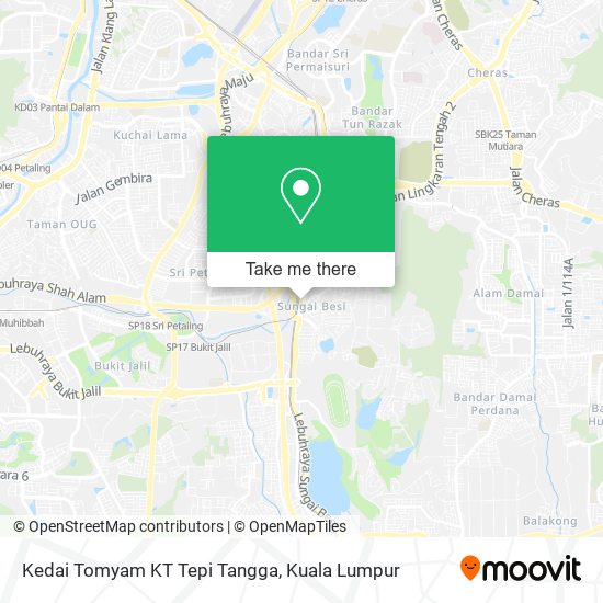 Kedai Tomyam KT Tepi Tangga map