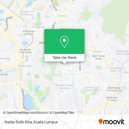 Kedai Dobi Kita map