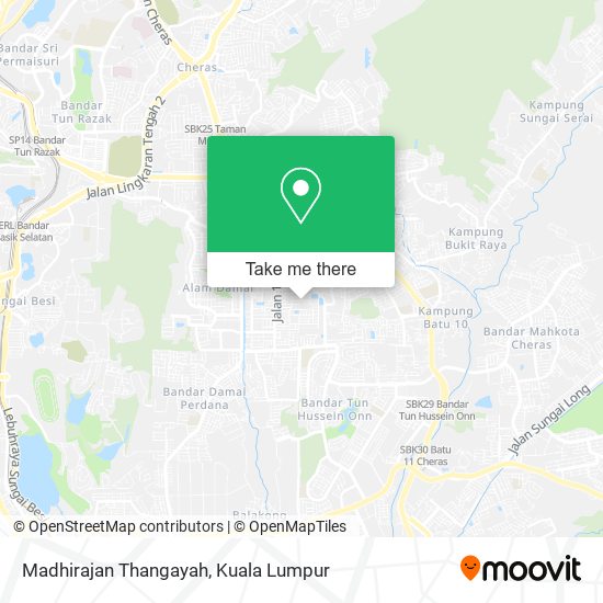 Madhirajan Thangayah map