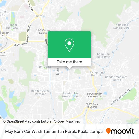 May Kam Car Wash Taman Tun Perak map