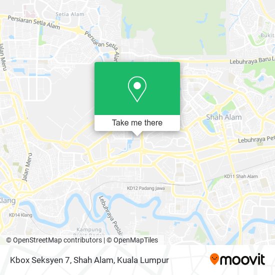 Peta Kbox Seksyen 7, Shah Alam