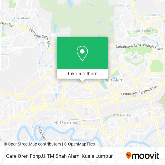 Cafe Oren Fphp,UITM Shah Alam map