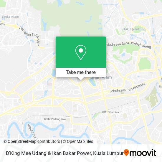 D'King Mee Udang & Ikan Bakar Power map