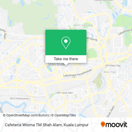 Cafeteria Wisma TM Shah Alam map